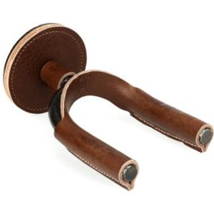 Bundled Item: Levy's FGHNGR Smoke Forged Guitar Hanger - Brown Leather