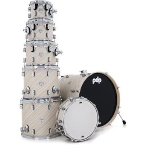 Bundled Item: PDP Concept Maple 7-piece Shell Pack - Twisted Ivory
