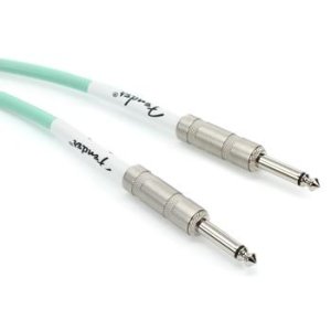 Bundled Item: Fender 0990510058 Original Series Straight to Straight Instrument Cable - 10 foot Surf Green