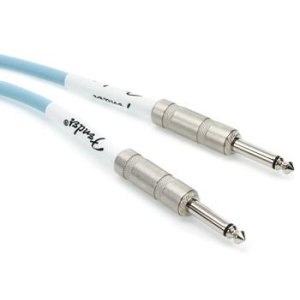 Bundled Item: Fender 0990510003 Original Series Straight to Straight Instrument Cable - 10 foot Daphne Blue