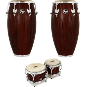 Latin Percussion Matador Wood Conga - 11.75 inch Red Carved