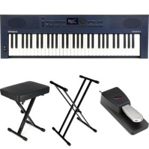 Roland GO:KEYS 3 Keyboard - Midnight Blue | Sweetwater