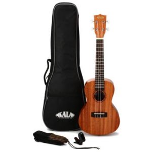 Kala KA-15C Concert Ukulele Bundle - Satin Mahogany | Sweetwater