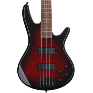 Bundled Item: Ibanez Gio GSR205SMCNB Bass Guitar - Spalted Maple, Charcoal Brown Burst