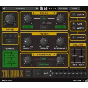Bundled Item: TAL Software TAL-Dub-X Delay Plug-in