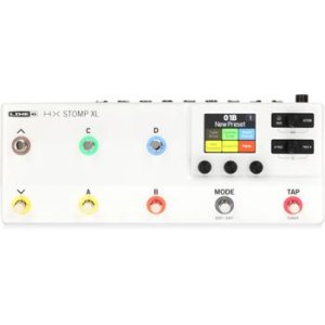 Line 6 HX Stomp XL White Guitar Multi-effects Floor Processor and 