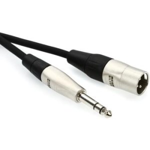 Bundled Item: Hosa HSX-015 Pro Balanced Interconnect - REAN 1/4-inch TRS Male to XLR3 Male - 15 foot