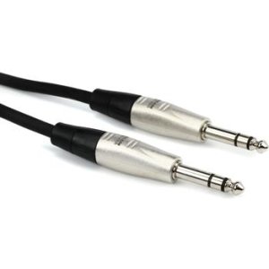 Bundled Item: Hosa HSS-005 Pro Balanced Interconnect Cable - REAN 1/4-inch TRS Male to REAN 1/4-inch TRS Male - 5 foot