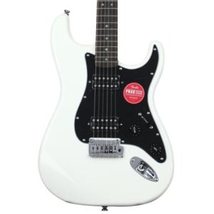 Bundled Item: Squier Affinity Series Stratocaster Electric Guitar - Olympic White with Laurel Fingerboard