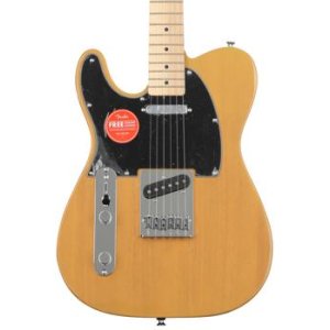 Bundled Item: Squier Affinity Series Telecaster Left Handed Electric Guitar - Butterscotch Blonde with Maple Fingerboard