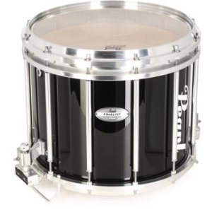 Bundled Item: Pearl Finalist Marching Snare Drum - 14 inch x 12 inch, Midnight Black