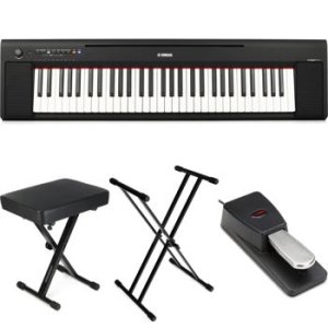 Yamaha Piaggero NP-15 61-key Portable Piano - Black | Sweetwater Yamaha Piaggero NP-15 61-key Portable Piano - Black | Sweetwater