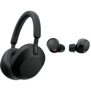 ソニー(SONY) ワイヤレスWH-1000XM5 ブラック WH-1000XM5 Wireless Noise Cancelling Headphones | Moon Audio