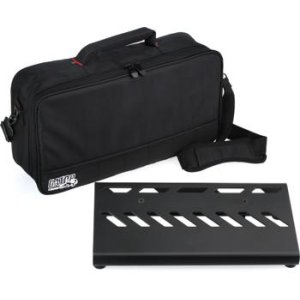 Bundled Item: Gator Small Pedalboard with Bag - 15.75"x7" Black