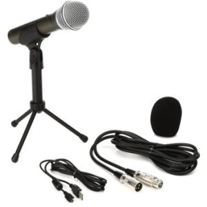Samson Q2U USB / XLR Dynamic Microphone Recording and Podcasting Pack with  Accessories