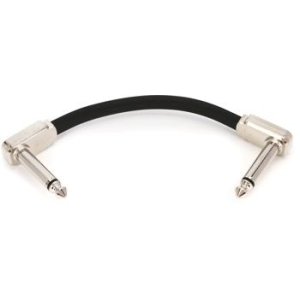 Bundled Item: Ernie Ball P06225 Single Flat Ribbon Pedalboard Patch Cable - Right Angle to Right Angle - 3 inch