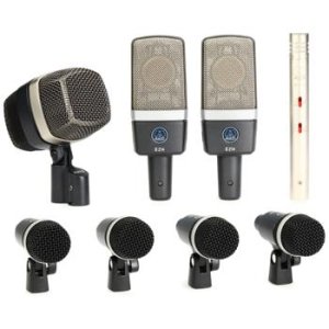 Bundled Item: AKG Drum Set Premium 8-piece Microphone Set