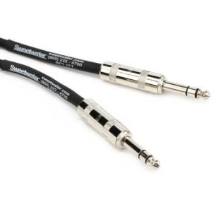 Bundled Item: Pro Co BP-1 Excellines Balanced Patch Cable - 1/4-inch TRS Male to 1/4-inch TRS Male - 1 foot