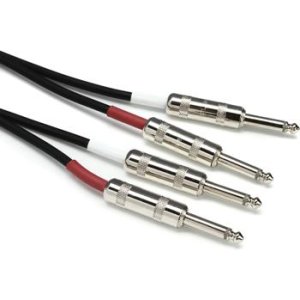Bundled Item: Pro Co DK-10 Excellines Dual Instrument Patch Cable - Straight to Straight - 10 foot