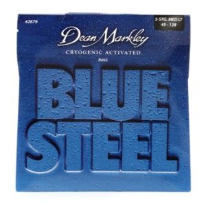 Bundled Item: Dean Markley 2679 Blue Steel Bass Guitar Strings - .045-.128 Medium Light 5-string
