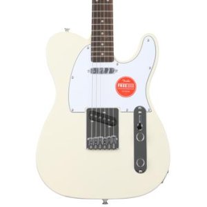 Bundled Item: Squier Affinity Series Telecaster Electric Guitar - Olympic White with Laurel Fingerboard