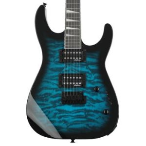 Bundled Item: Jackson Dinky JS20 DKQ Electric Guitar - Transparent Blue