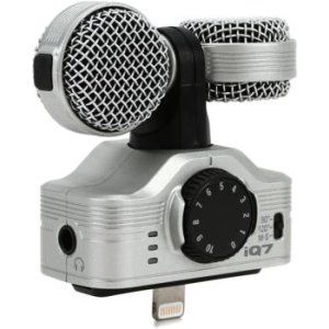 ZOOM iQ5/B Black - MICROFONO STEREO PER IPHONE IPOD E IPAD NERO - (BI) Microfoni  da studio