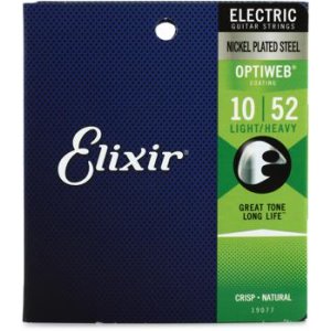 Bundled Item: Elixir Strings 19077 Optiweb Electric Guitar Strings - .010-.052 Light/Heavy