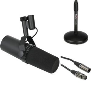  Shure SM7B Cardioid Vocal Mic with Heil Articulating Boom :  Musical Instruments