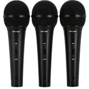 Bundled Item: Behringer XM1800S Dynamic Vocal & Instrument Microphone (3-pack)