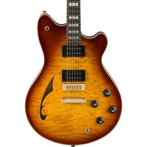 SA-126 Special Quilted Maple Semi-hollowbody Electric Guitar - Tobacco Burst