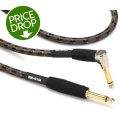 Photo of Roland RIC-G10A Gold Series Straight to Right Angle Instrument Cable - 10 foot