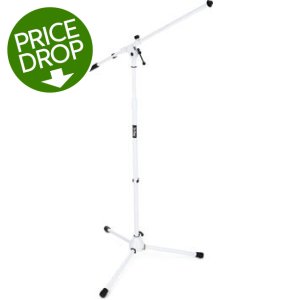 Product Image - On-Stage MS7801W Tripod Boom Microphone Stand - White
