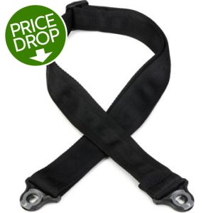 D'Addario 50mm Planet Lock Guitar Strap - Black | Sweetwater