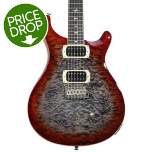 PRS SE Custom 24-08 Quilt Electric Guitar - Charcoal Cherry Burst