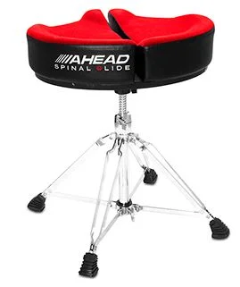 Ahead Spinal-G 4-leg Drum Throne with Saddle Seat - Red