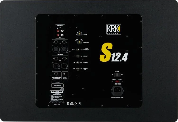 KRK S12.4 12 inch Powered Studio Subwoofer