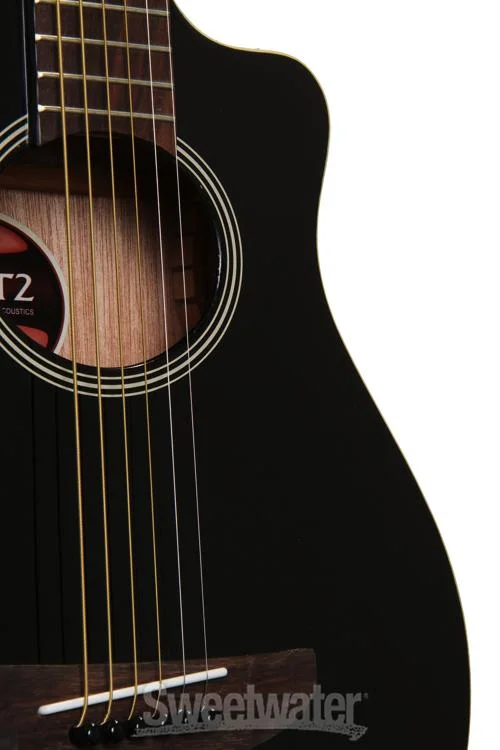 Yamaha APXT2 3/4-size Thinline Cutaway Acoustic-electric Guitar - Black