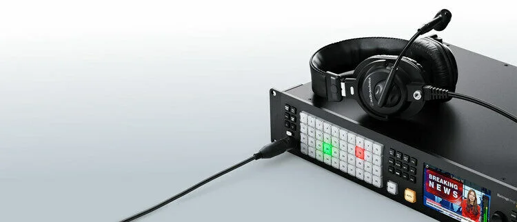 ATEM 4K Viedo Switcher Talkback features.