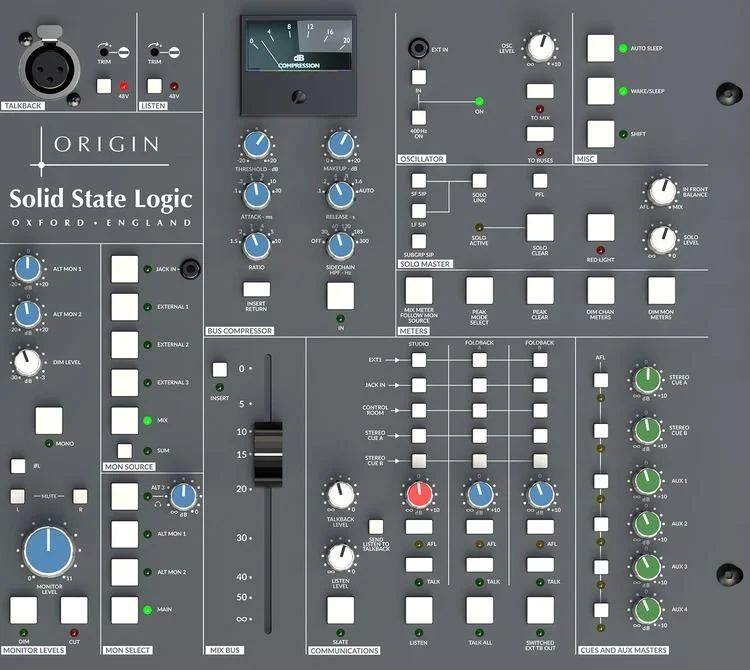 Solid State Logic Origin 32-channel Analog Studio Console | Sweetwater