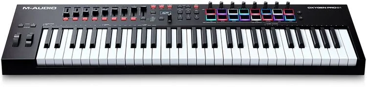 M-Audio Oxygen Pro 61 Keyboard controller front view