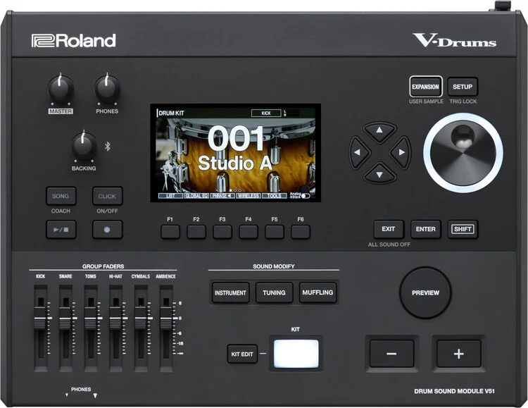 Roland V-Drums Acoustic Design VAD516 Electronic Drum Set - Midnight Sparkle