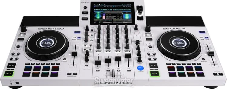 Denon DJ SC Live 4 Standalone DJ Controller - White