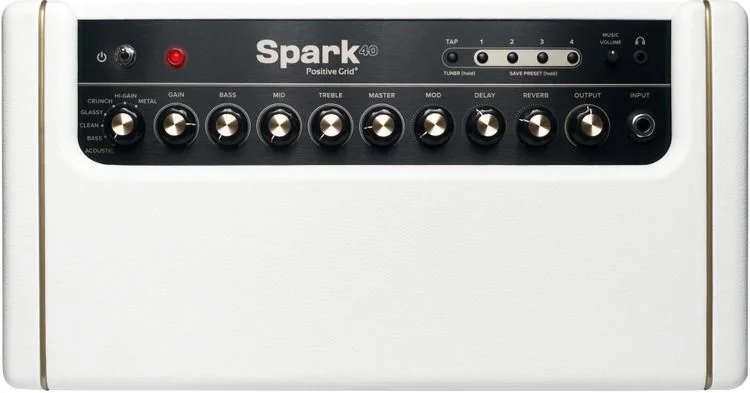 Positive Grid Positive Grid Spark GO Ultra-portable Smart Guitar Amp and  Bluetooth Speaker - Pearl
