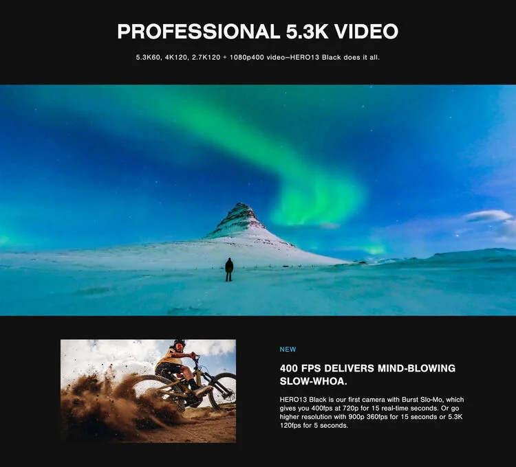 GoPro HERO13 Black 5.3K60 Waterproof Action Camera
