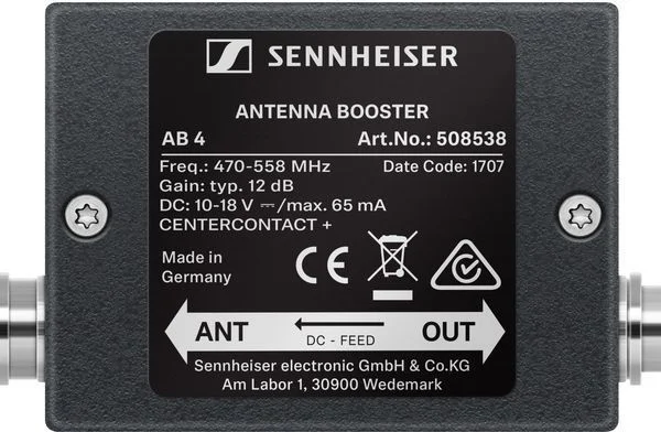 Sennheiser AB 4 Inline Antenna Booster