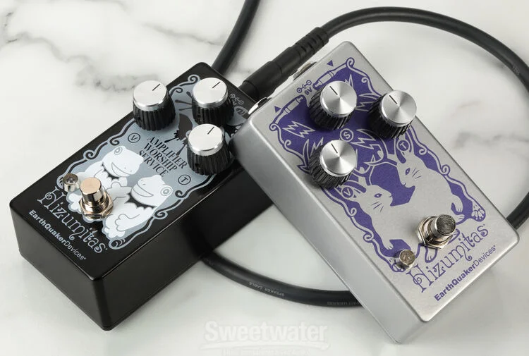 EarthQuaker Devices Hizumitas Fuzz Sustainar Pedal - Piano Black, Sweetwater Exclusive