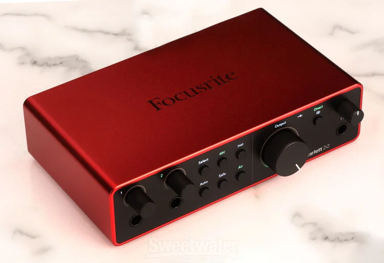 Focusrite Scarlett 2i2 4th Gen USB Audio Interface