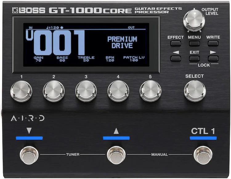 BOSS GT-1000 CORE top view