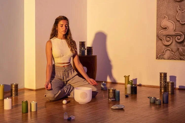 Meinl Sonic Energy 7-piece Crystal Singing Bowl Chakra Set - A432Hz